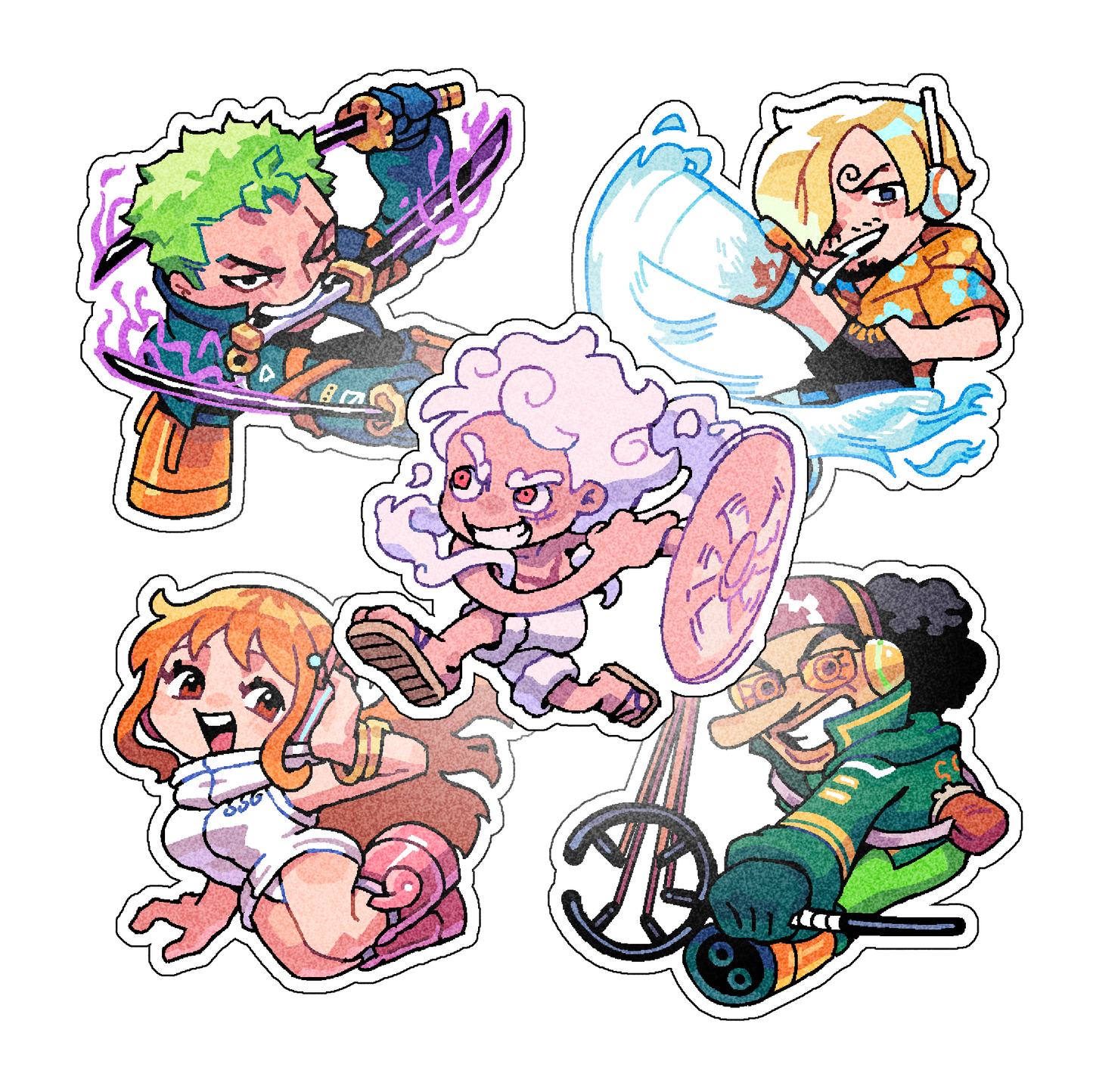 NYCNOUU ONE PIECE Sticker - Egghead Arc Full Set
