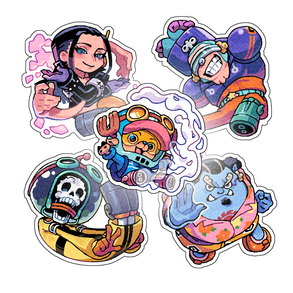 NYCNOUU ONE PIECE Sticker - Egghead Arc Full Set